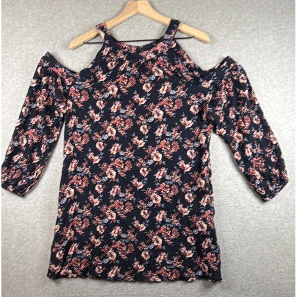 Band of Gypsies Women's Floral Mini Dress / Tunic - Size L - Preowned